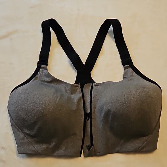 ALL IN MOTION Front Zip SPORTS BRA Size 38D NWOT - Picture 6 of 6